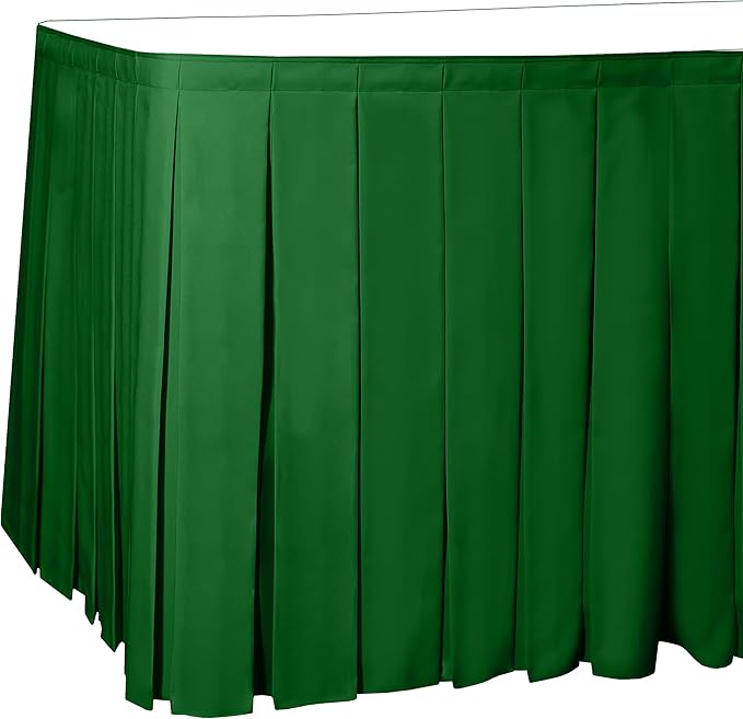 Ultimate Textile Pleat Polyester Fabric Table Skirt by UltimateTextile