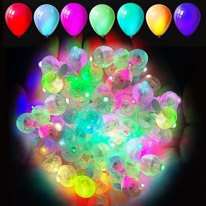 Aogist 200pcs Multicolor Balloon Light, Long Standby Time Waterproof Mini Ball by Aogist
