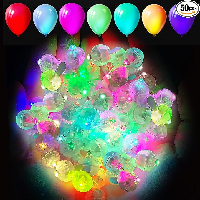 Aogist 50pcs Multicolor Balloon Lights, Long Standby Time Waterproof Mini Light by Aogist