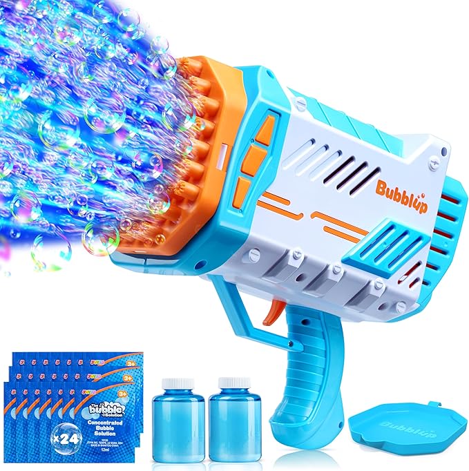 Sloosh Bubble Machine Guns, 69 Holes Bubble Gun Blaster Blower by Sloosh