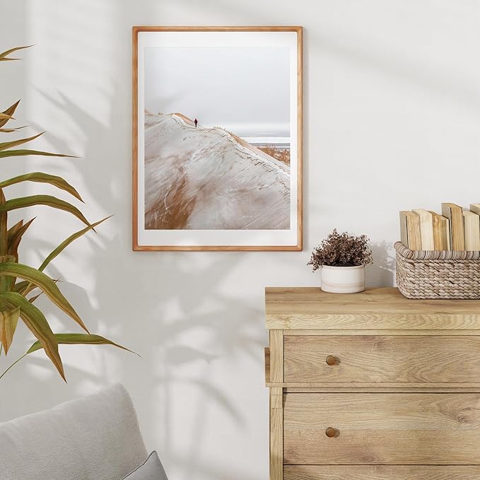 18x24 Picture Frame USA-Sourced Natural Cherry Wood Solid Original Wood Photo - Image 5