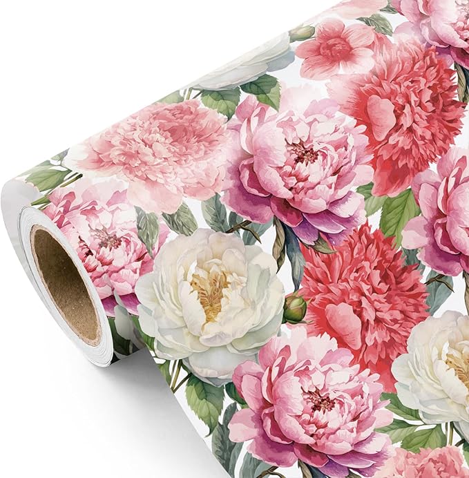 WRAPAHOLIC Floral Wrapping Paper Roll by WRAPAHOLIC