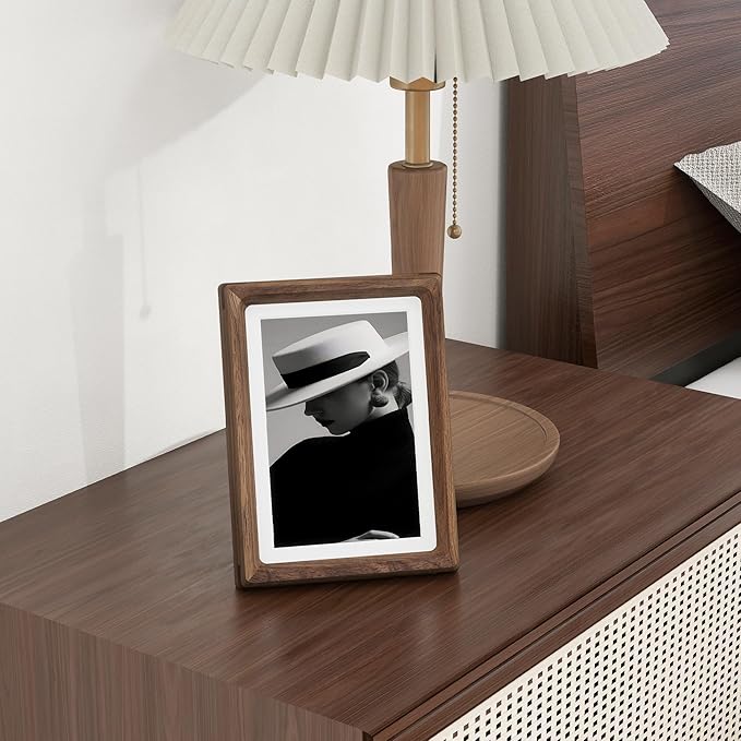5x7 Wooden Picture Frames USA-Sourced Natural Walnut Wood Solid Wood Photo - Image 4