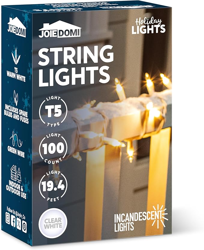 JOIEDOMI Christmas String Lights Indoor, 21.5FT Lighting Decor - Image 9