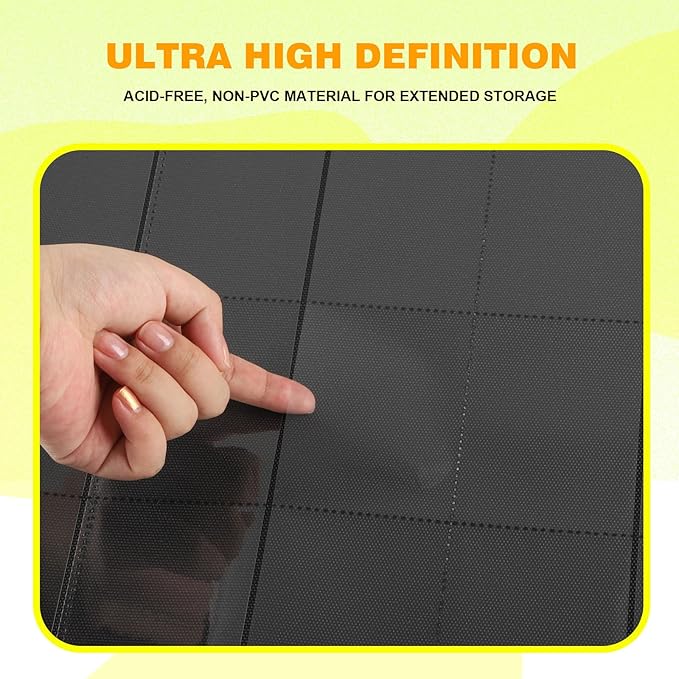 20-Pocket Card Binder, Trading Card Binder Holds 2000 Cards, Premium Zippered - Image 5