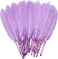 FeelfunFeather 120pcs Light Purple Goose Cochettes Feather Natural Bulk 4-6 by FeelFunFeather