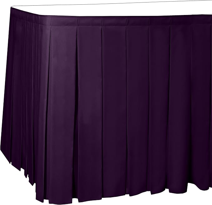 Ultimate Textile Pleat Polyester Fabric Table Skirt by UltimateTextile