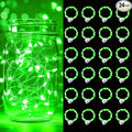 pozzolanas 24 Pack Green Battery Operated String Lights - 7ft Waterproof Fairy by pozzolanas
