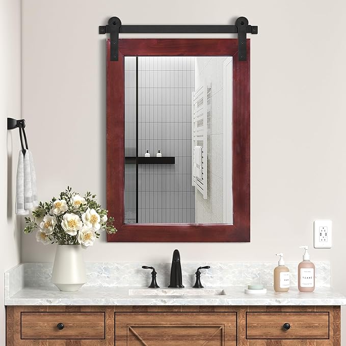 COGOOD Farmhouse Barn Door Mirror by COGOOD