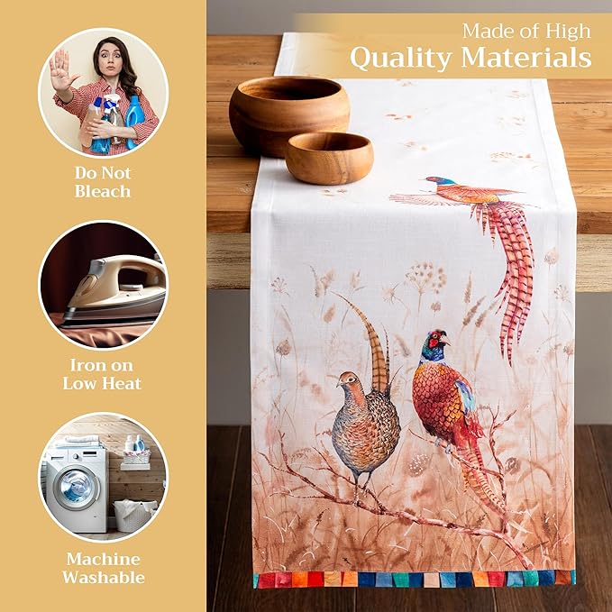 Maison d' Hermine Table Runner 100% Cotton Single Layer Table Runners 72 inches - Image 3