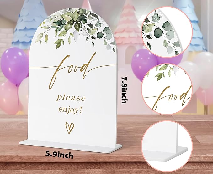 Food Signs for Party, Dessert Bar Sign, Wedding Signs for Ceremony and Reception - Image 2
