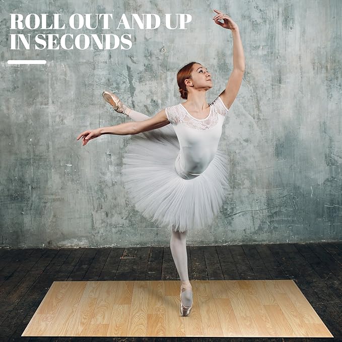 Portable Dance Floor Smooth Ballet Floor Vinyl Dance Mat - Image 6