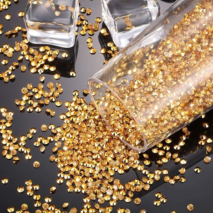 10000 Clear Wedding Table Scatter Confetti Crystals Acrylic Diamonds Rhinestones - Image 3