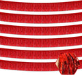 6 Pack 10 Feet Red Foil Fringe Garland Metallic Tinsel Streamers Banner Wall by Ferwzsr
