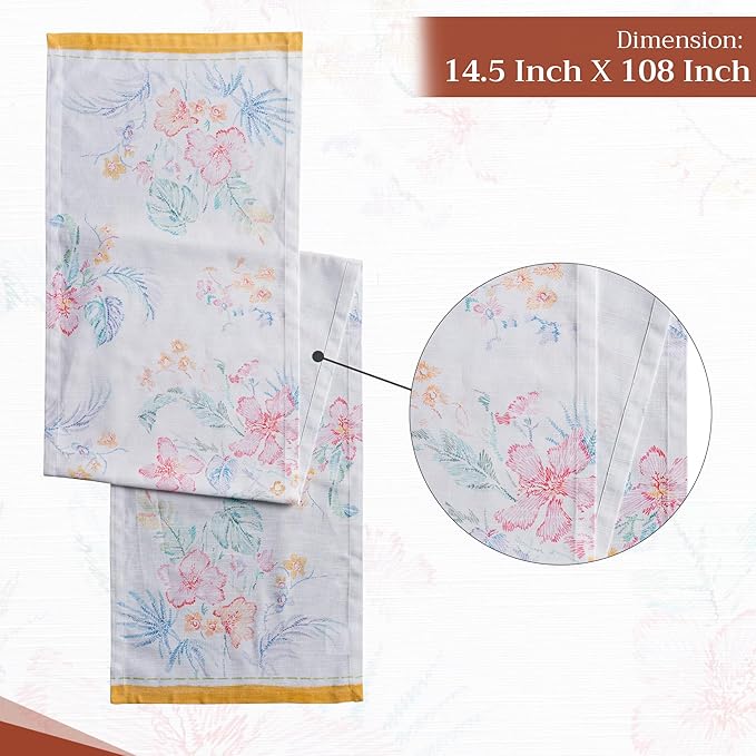 Maison d' Hermine Table Runner 100% Cotton Single Layer Table Runners 108 - Image 4