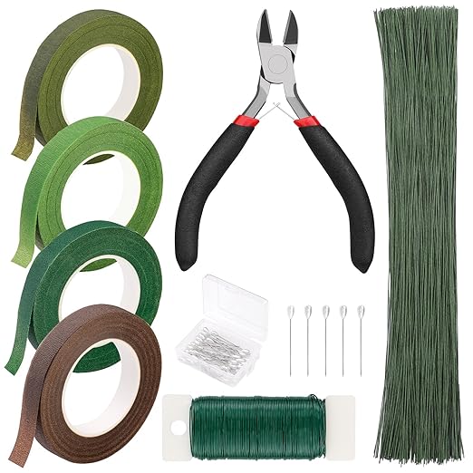 Floral Tape and Wire, Arrangement Tools Kit by SOCNITC