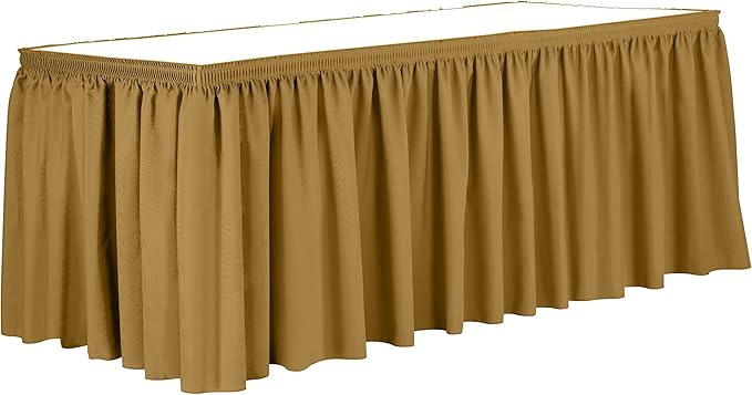Ultimate Textile Pleat Polyester Fabric Table Skirt by UltimateTextile
