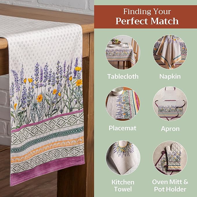Maison d' Hermine Table Runner 100% Cotton Double Layer Table Runners 108 - Image 5