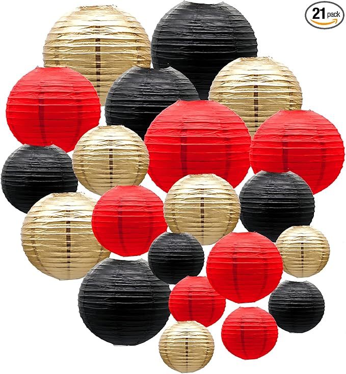 ADLKGG Paper Lanterns Decorations, BBQ Party Supplies, Mickey Mouse Themed by ADLKGG