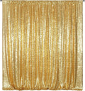 Poise3EHome Gold Sequin Backdrop, 8FT x 8FT Sequin Photography Backdrop Curtain by Poise3EHome