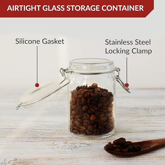 Set of 3 Mason Jars with Lid | Airtight Glass Storage Containers - Image 6