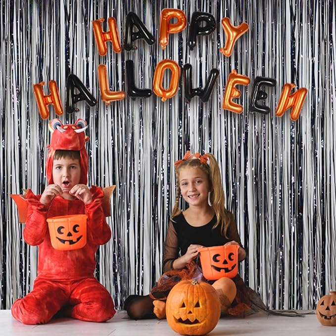 Foil Fringe Curtains Halloween Decor Party Decorations - Image 4