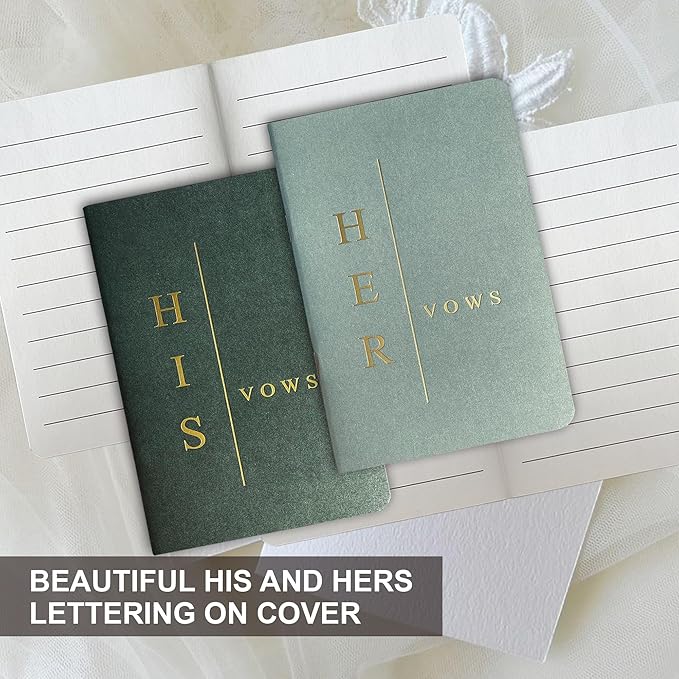 Wedding Vow Books His and Hers, Wedding Registry Gifts Ideas - Image 2