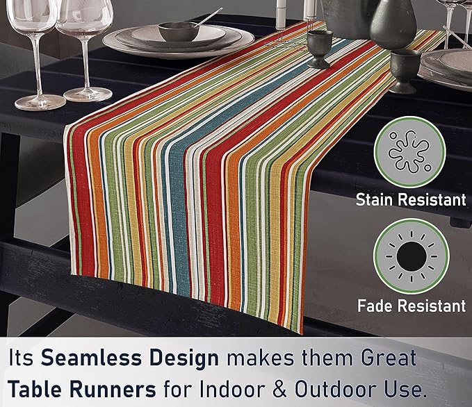 Ruvanti 100% Cotton Table Runner 60 Inches Long, Stain Resistant, Washable & - Image 6