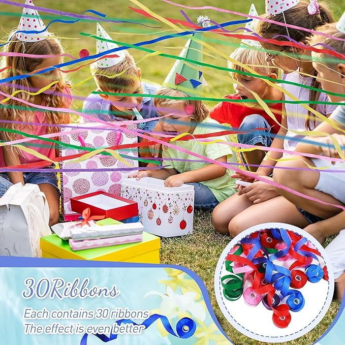 No Mess Streamers Poppers, School Opening, Graduation, Retirement Party - Image 6