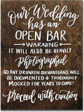 Rustic Wooden Wedding Sign by Eletina