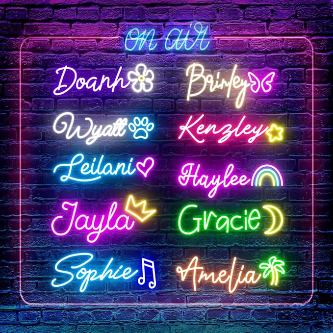 Custom Neon Signs, Large Custom Led Neon Name Sign - Image 9