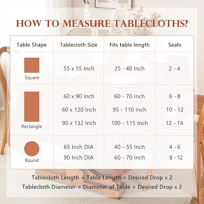 100% Pure Linen Tablecloths 60x120Inches, Rectangle Table Cloth - Image 6