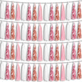 4P Pink White Peach Rose Gold Tassels Party Tassel Garland Banner, Tassels by HYSILLA
