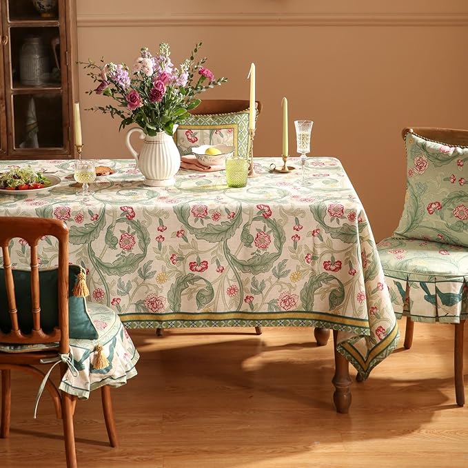 patdrea Designer Green Small Tablecloth - Image 9