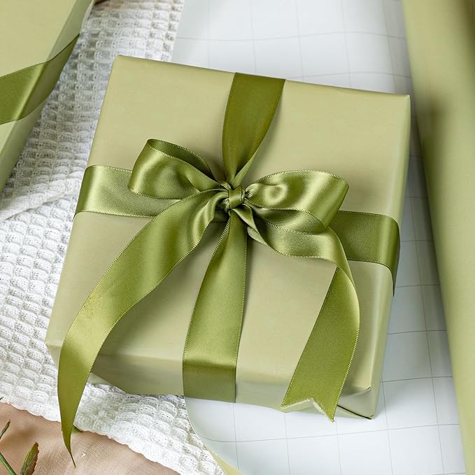 Garbendy Gift Wrapping Paper Roll-Solid Color Pearly-Lustre Paper, Valentine's - Image 3
