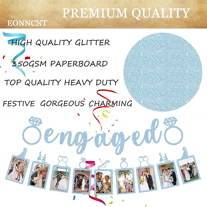 Pre-Strung Engaged Photo Banner - Image 7