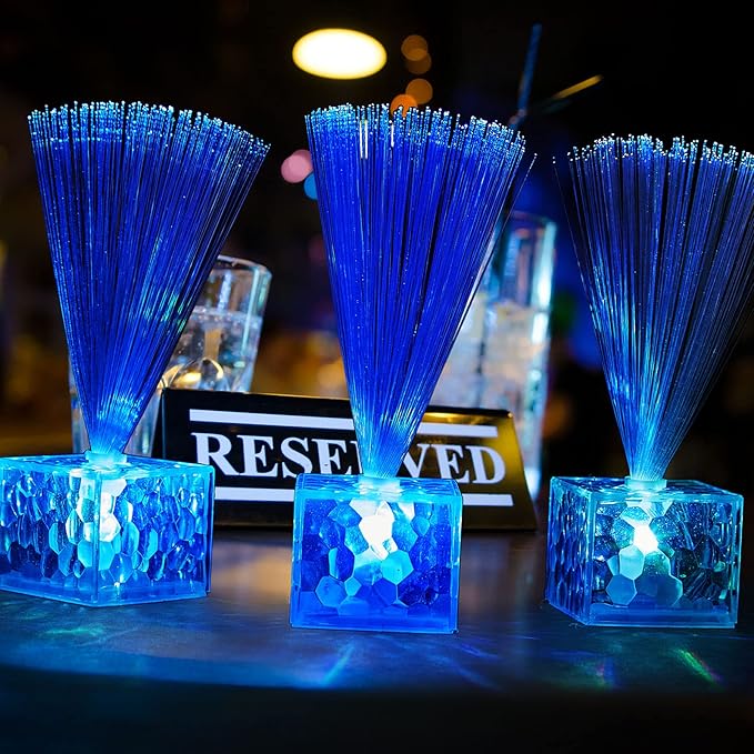 Amylove 16 Pcs Mini Fiber Optic Lamps Bulk Small LED Light up Table Centerpieces - Image 5