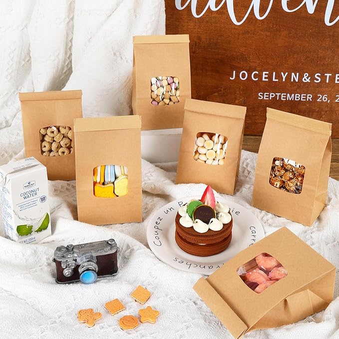 Moretoes 100pcs Small Bakery Cookie Bags - Image 5