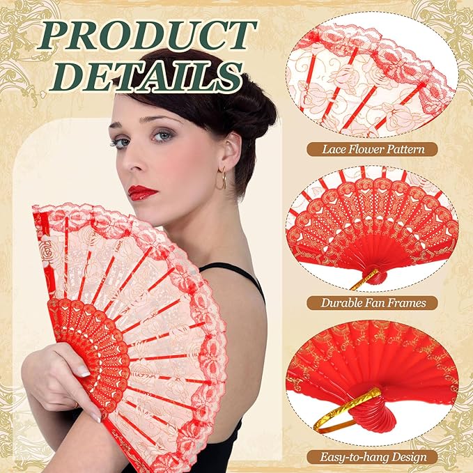 Geetery 30 Pcs Folding Hand Fan - Image 6
