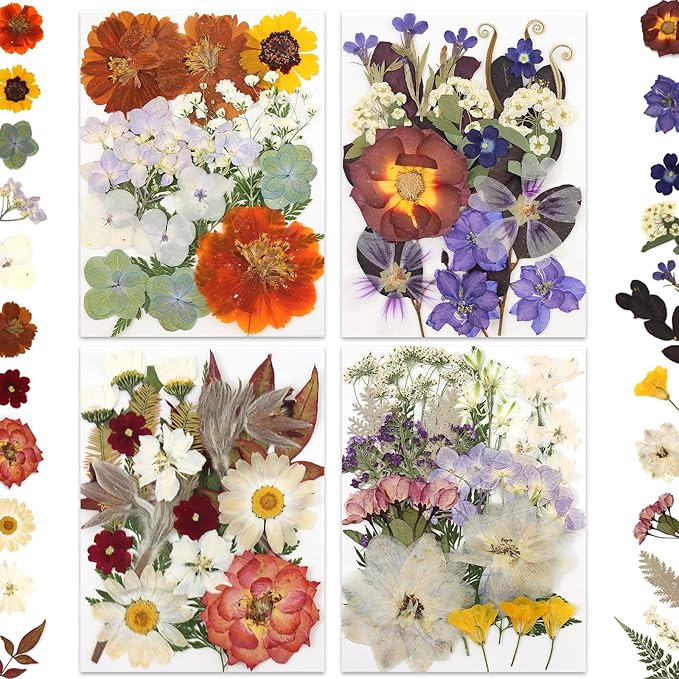 80P Vintage Pastel Dried Flowers - Image 4