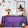 SquarePie Sequin Tablecloth 60 x 102 Inch Purple Sparkly Table Cloth by SquarePie