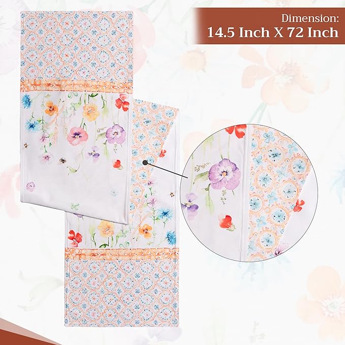Maison d' Hermine Table Runner 100% Cotton Double Layer Table Runners 72 inches - Image 4