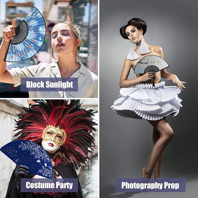 WEARXI Handheld Fan, Chinese Folding Fan - Image 7