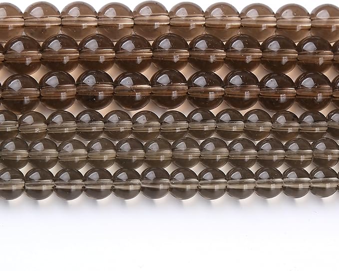 Tawny Glass Stone Beads Gemstone Round Crystal Energy Jade Beads Stone Beads by Unknown
