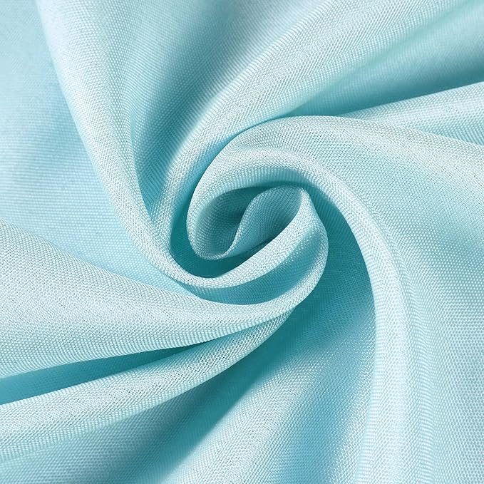 Efavormart 54x54 Light Blue Wholesale Linens Seamless Polyester Square Linen - Image 8