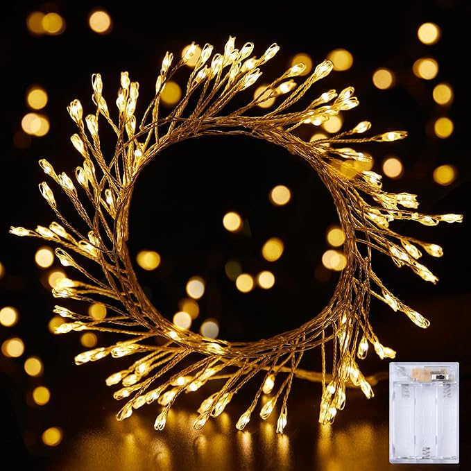 2 Pack Fairy Lights Battery Operated, Twinkle String Lights Waterproof Silver - Image 8