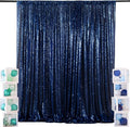 ShiDianYi 4FTX6FT-Navy Blue-Sequin Photo Backdrop, Wedding Photo Booth by ShiDianYi