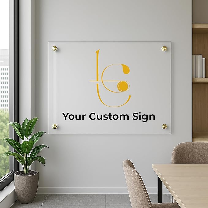 Large Custom Business Logo Sign, Personalized Acrylic Store Front Sign - Image 4