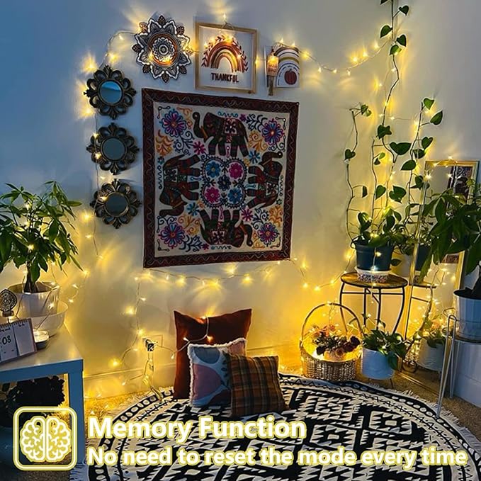 YEGUO 165ft 500 LED String Lights Outdoor Waterproof, 8 Modes Fairy Light - Image 5