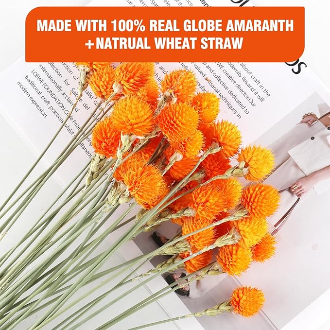 Dried Globe Amaranth Flower - Image 3